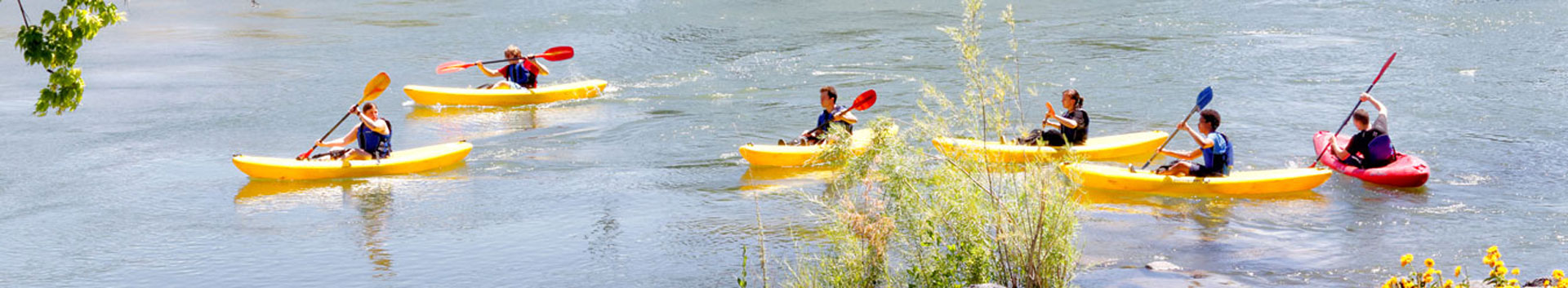 photo of group of people kayaking