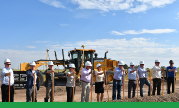 Idaho Falls leaders shove dirt for ground breaking ceremony